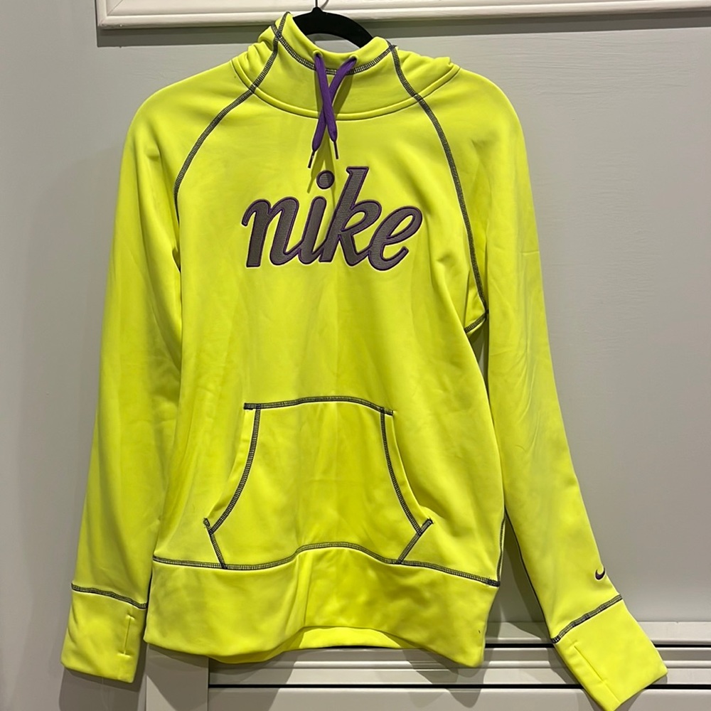 Neon yellow Nike hoodie
